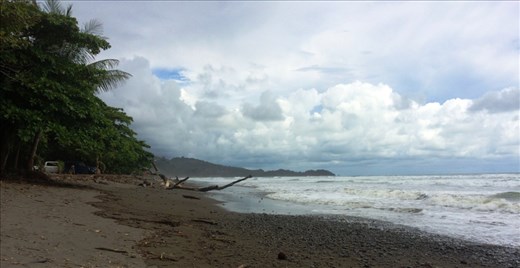 The beach in Dominical
