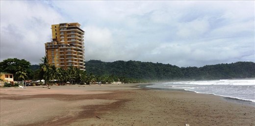 Jaco Beach to the left