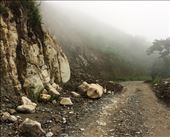 One of several landslides.  Not even a 