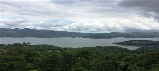 My first view of Lake Arenal