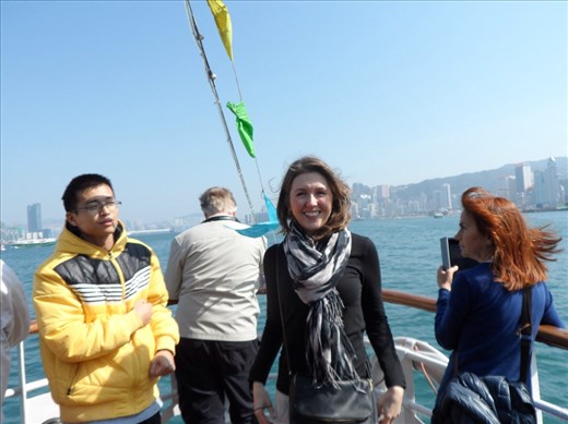 Me on harbour tour - hiya!