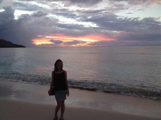 Me with sunset at end of first day on Nacula