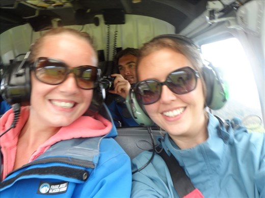 Heli trip up to Fox Glacier for ice hiking 