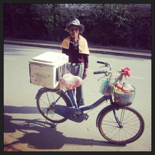 Mr Leng, the ice cream man, Luang Prabang