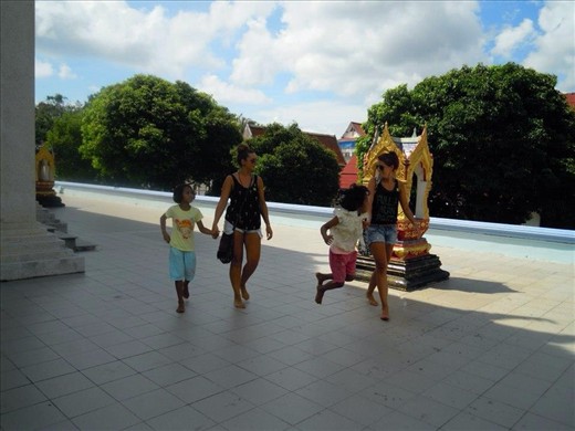 Playing with the locals, Koh Samui
