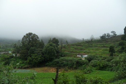 Stunning view of a village from toy train # Ooty India