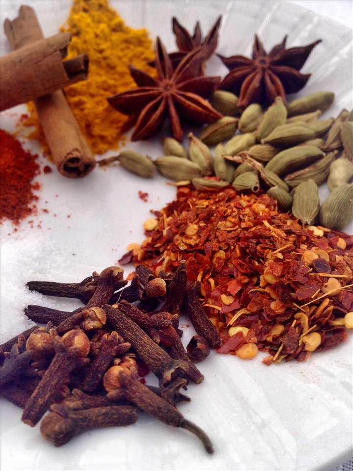 Assortment of Spices for the Koththu