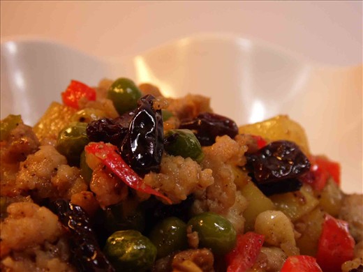 Sauted ground pork for filling