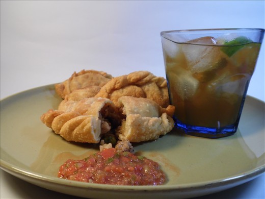 serve with ice cold tea and salsa