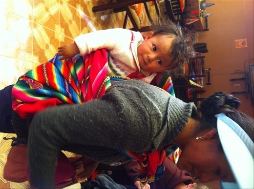 Gorgeous Bolivian baby of our friend in Uyuni, Bolivia