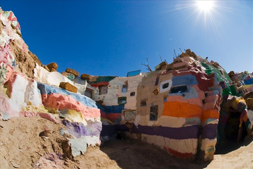 Inside the mountain are hallways and passages that at times resemble a maze, all adorned with messages to and from god.