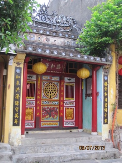 Ancient design house front