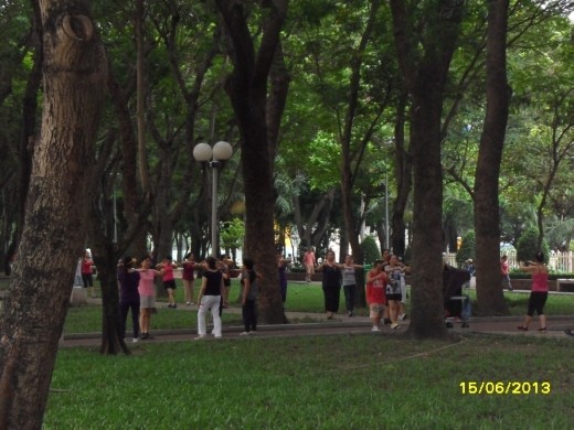 Aerobics in Park 23/9