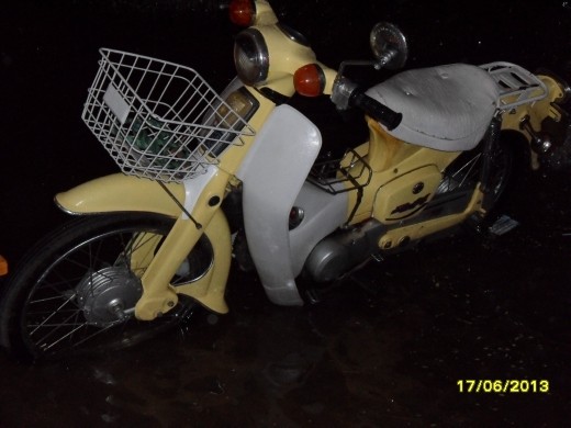 M/Bike under water in storm at NhaTrang