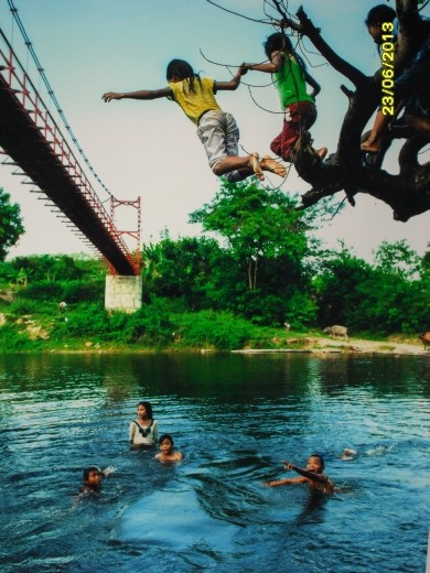 Jumping out of a tree