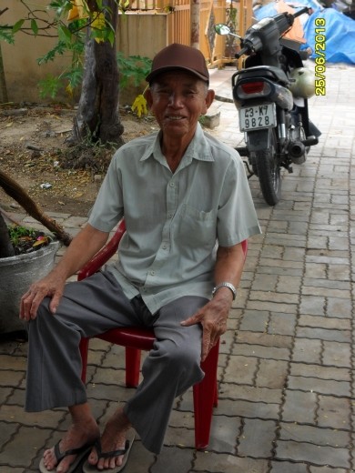 Dad is watching and wanted his photo too.