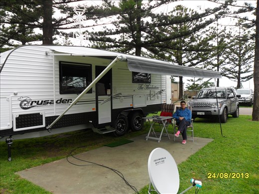 Wendy sitting outside