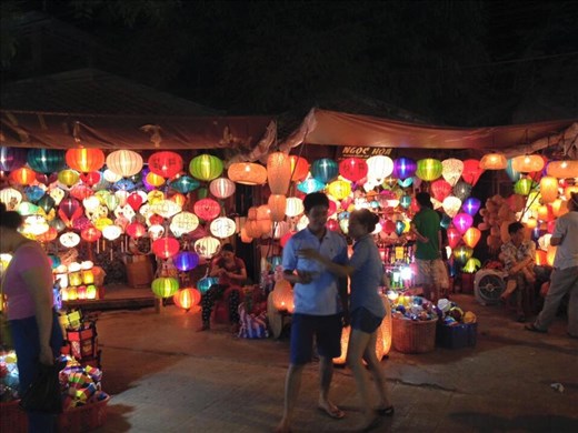 Lanterns are blazing. 