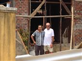 Kevin with our friend Dong at his new house he is building: by wendyandkevin, Views[196]