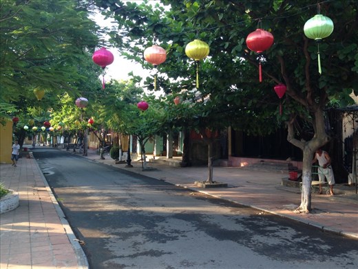 Lanterns in the quiet morning