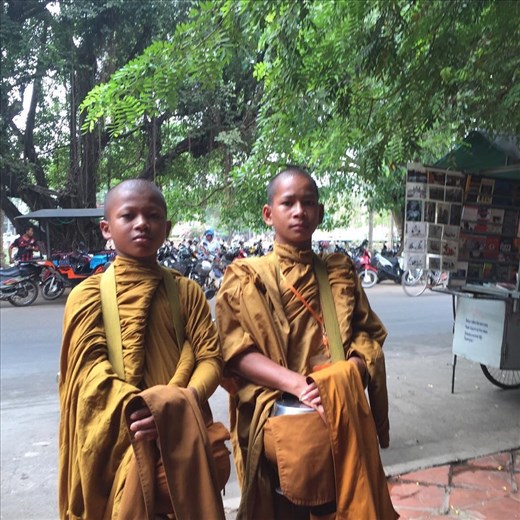 Young trainee monks in Siem Reap