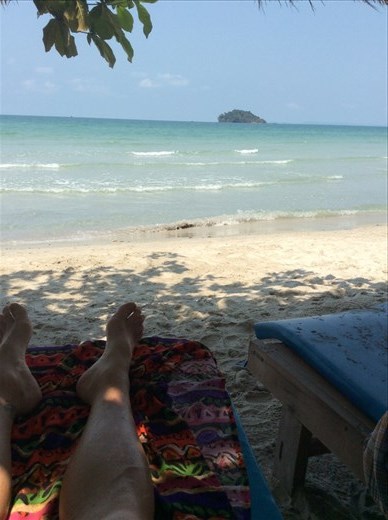 Our view every day at Sihanoukville. 