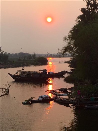 View along the river