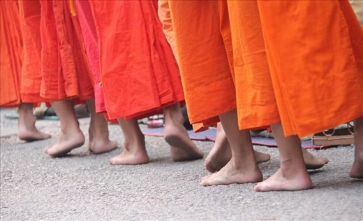 Following the monks