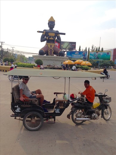 A quick city tour of Battambang in Tuk Tuk. 
