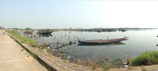 Pano view from Cam Kim looking back at HoiAn