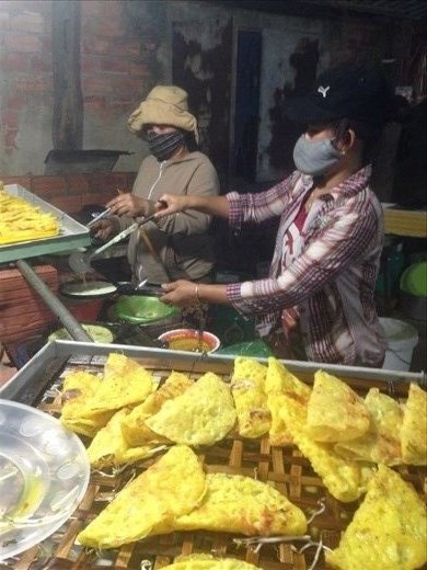 Dinner at 3 Ladies Banh Xeo. Lovely meal. 