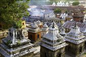 Pashupatinath temple ashes being carried downstream reborn the next life : by werhavubeen, Views[643]