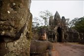 Passing the guardian statues at the entrance to the Angkor complex of temples.: by wez7, Views[284]