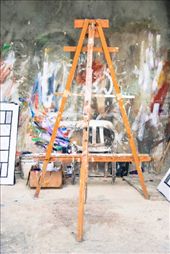 Easel of a local artist: by wfotox, Views[127]