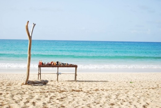 Little shop of a local merchant who has tourists as their main source of livelihood