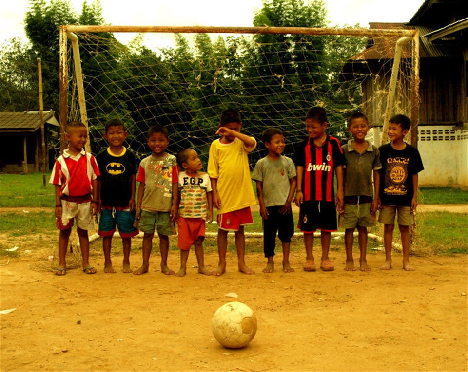 A village we have visited, full of kids noise 