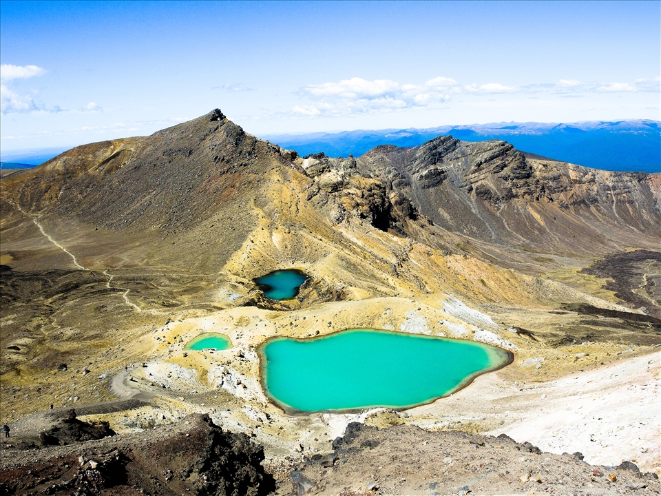 Emerald Lakes are a treasure for those who hike the Tongariro Alpine Crossing
