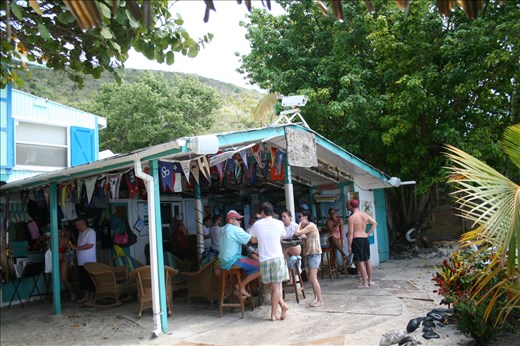 Soggy Dollar Bar, home to the famous Painkiller