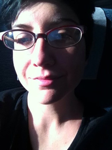 On the train to Chicago just after saying goodbye. I don't think I have any other photo of myself with so many emotions on my face! All the feels!!