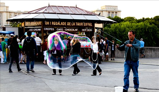 The Magical Bubble Man making his odd dreams become reality. 