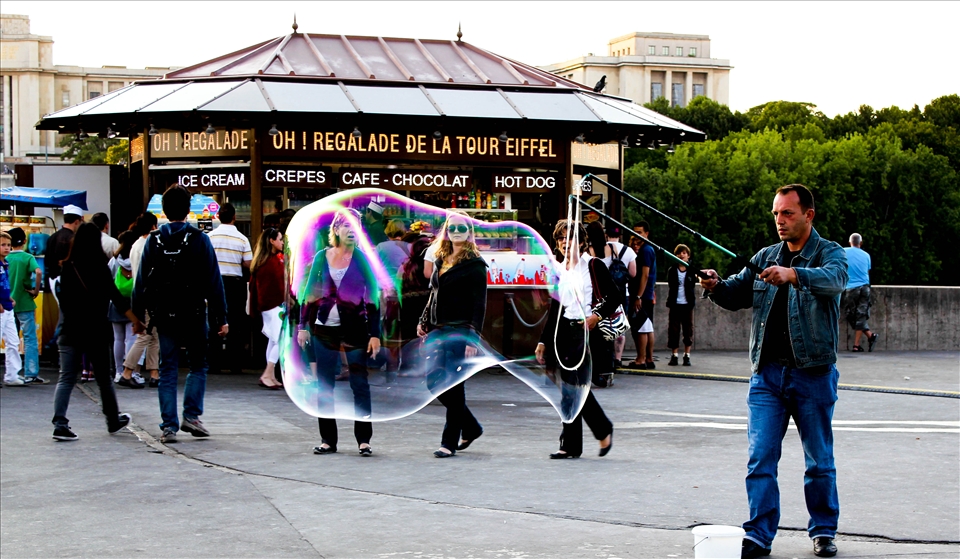 The Magical Bubble Man making his odd dreams become reality. 
