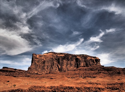 Only white clouds in my blue sky