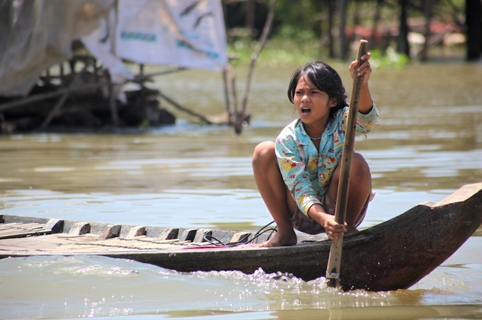 No bus to school on the Tonle Sap