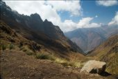 At 4215 meters, Dead Woman’s Pass is the highest point on the Inca Trail to Machu Picchu. Trekkers reach Dead Woman’s Pass on the second day of the trek, at the end of a steep ascent.: by wijew, Views[733]