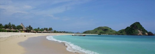 Landscape of Kuta Beach at Lombok Indonesia