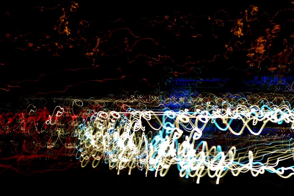 City/car lights with long exposure.