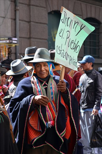 Protests, both peaceful and violent, are almost a daily part of Bolvian life.