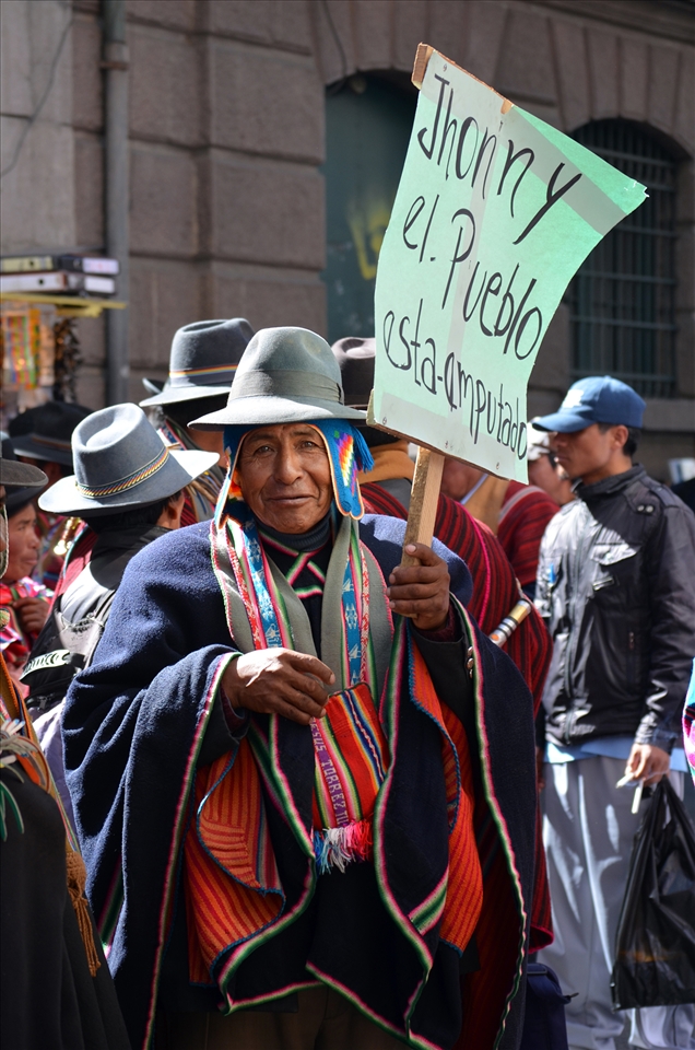 Protests, both peaceful and violent, are almost a daily part of Bolvian life.
