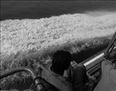 The boy was enjoying the sea on the ship: by wirakarmayudha, Views[278]