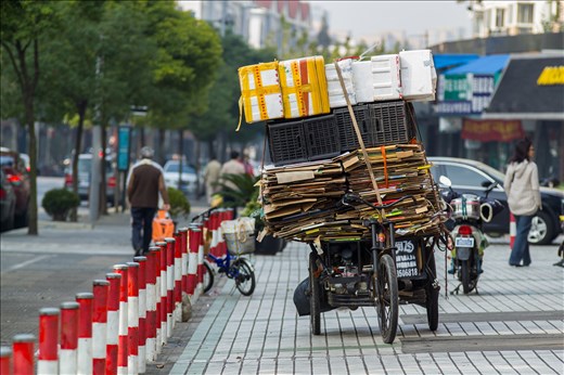 3 wheels, unbalanced load.